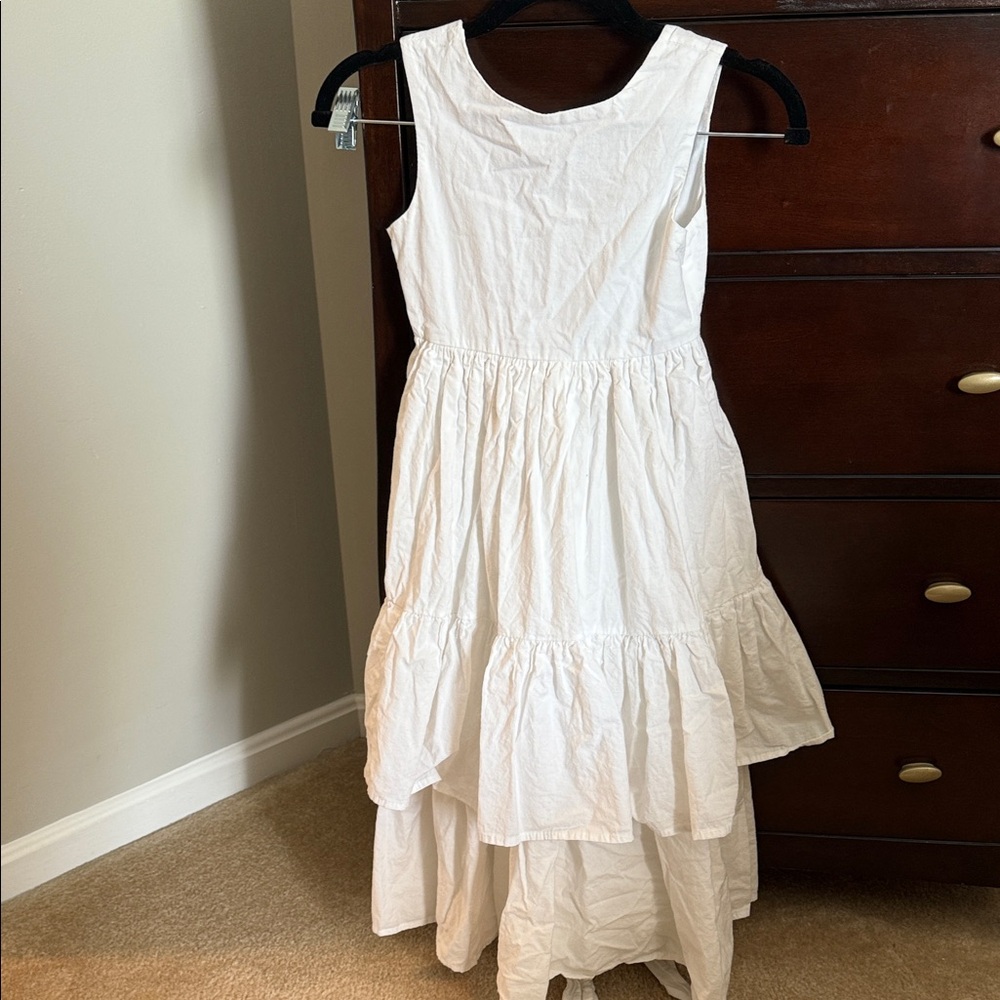 Flower girl White Sleeveless Maxi Dress